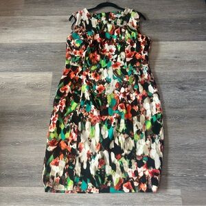 Calvin Klein Floral Sleeveless Dress - Multicolor